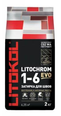 Затирка цементная Litokol Litochrom 1-6 белая 2кг